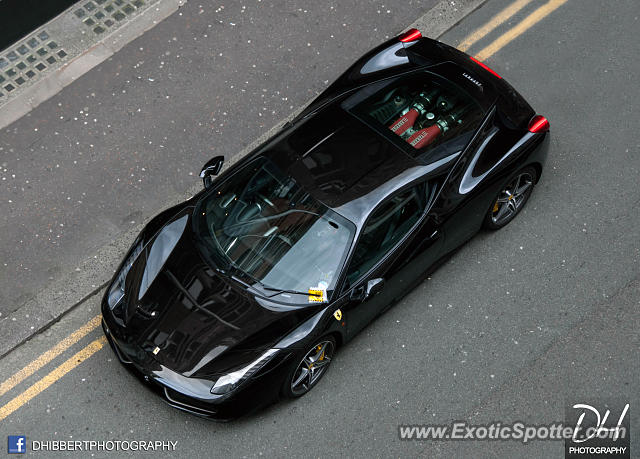 Ferrari 458 Italia spotted in Manchester, United Kingdom