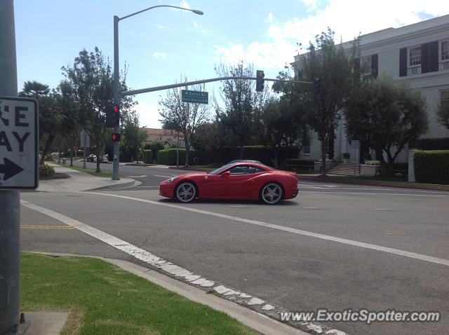 Ferrari California spotted in Beverly Hills, California