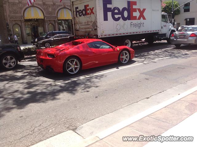 Ferrari 458 Italia spotted in Beverly Hills, California