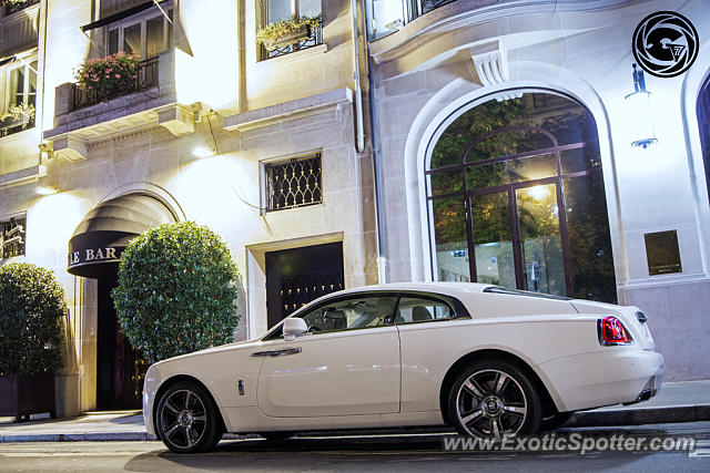 Rolls Royce Wraith spotted in Paris, France