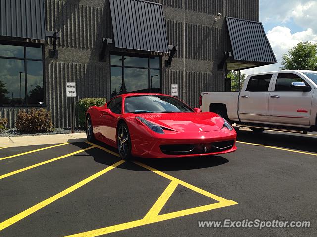 Ferrari 458 Italia spotted in Burnsville, Minnesota