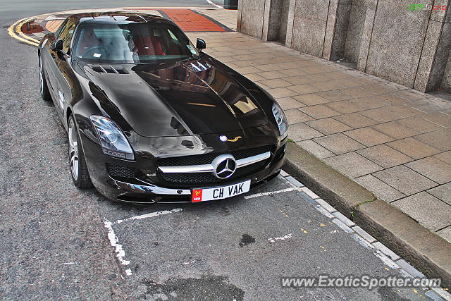 Mercedes SLS AMG spotted in Leeds, United Kingdom