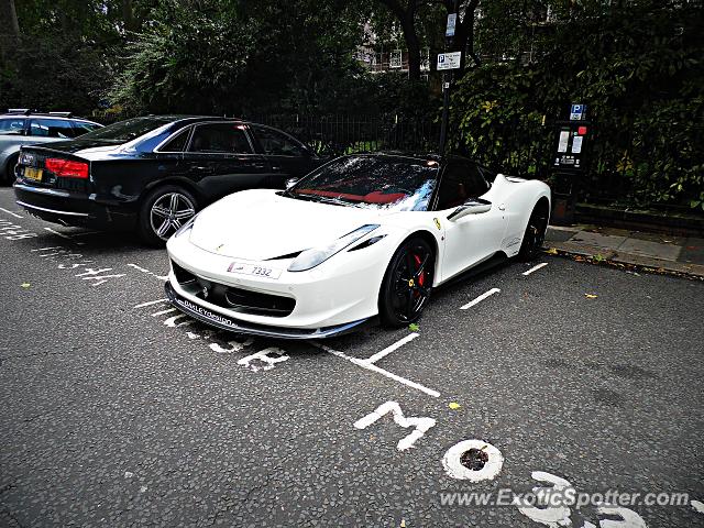 Ferrari 458 Italia spotted in London, United Kingdom