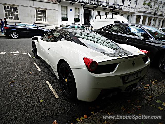 Ferrari 458 Italia spotted in London, United Kingdom