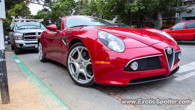 Alfa Romeo 8C spotted in Carmel, California