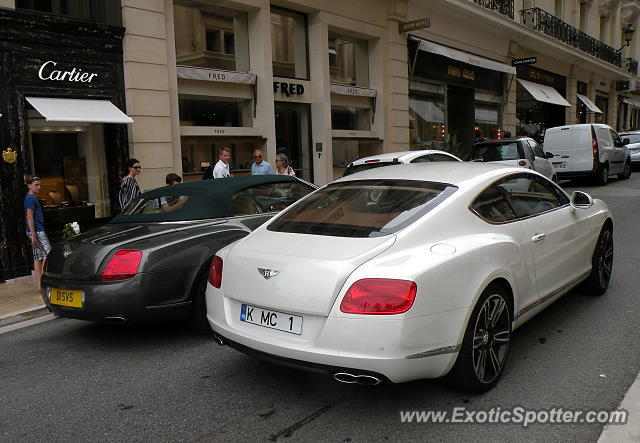 Bentley Continental spotted in Monte Carlo, Monaco