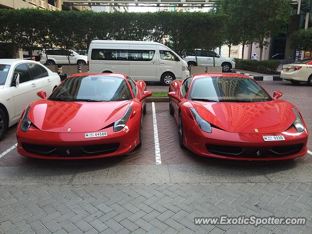 Ferrari 458 Italia spotted in Dubai, United Arab Emirates