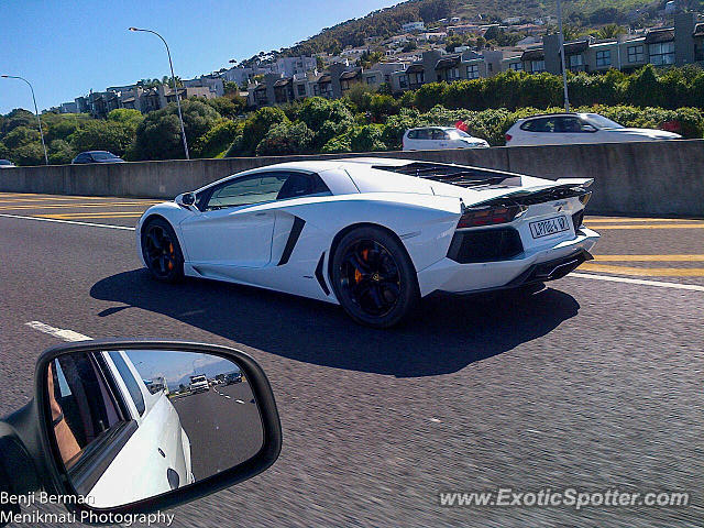 Lamborghini Aventador spotted in Cape Town, South Africa