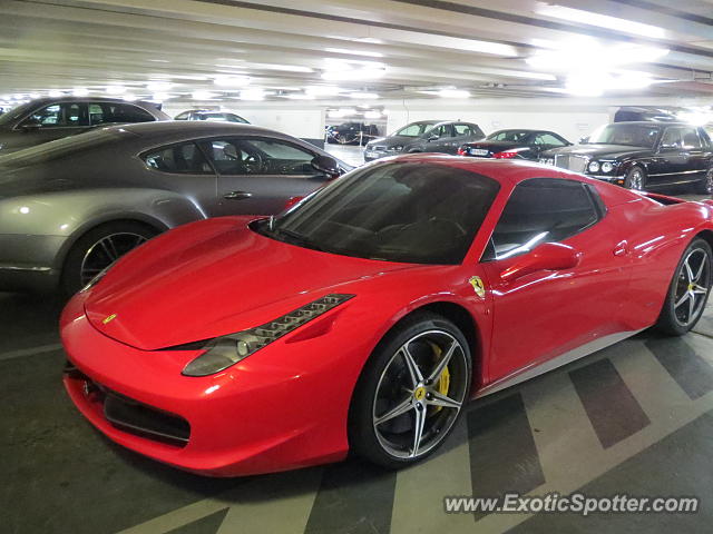 Ferrari 458 Italia spotted in Paris, France