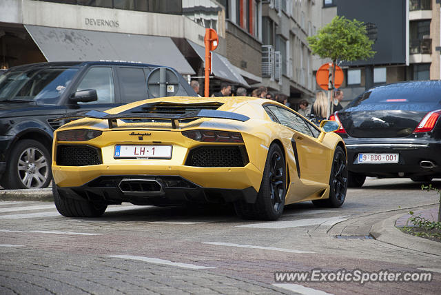 Lamborghini Aventador spotted in Knokke-Heist, Belgium