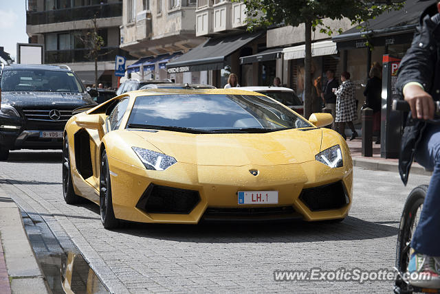 Lamborghini Aventador spotted in Knokke-Heist, Belgium