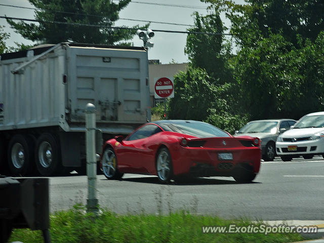 Ferrari 458 Italia spotted in Maryland, United States