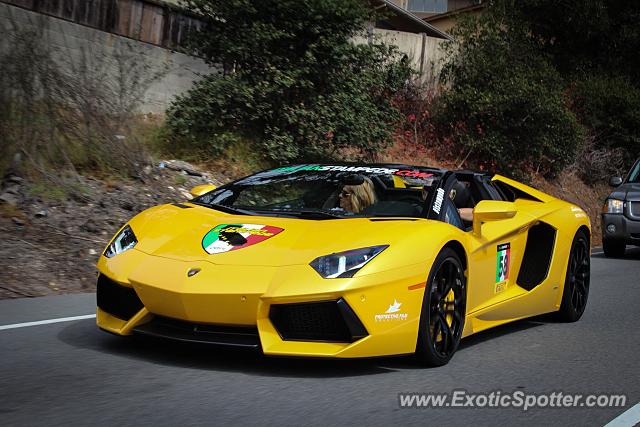 Lamborghini Aventador spotted in Carmel, California