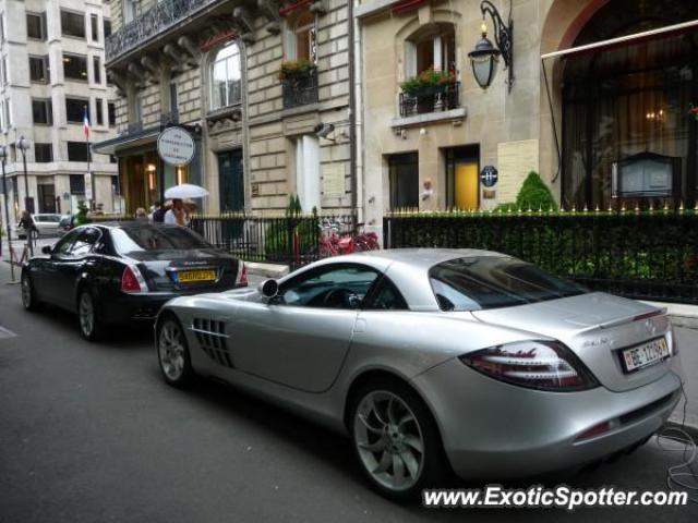 Mercedes SLR spotted in Paris, France