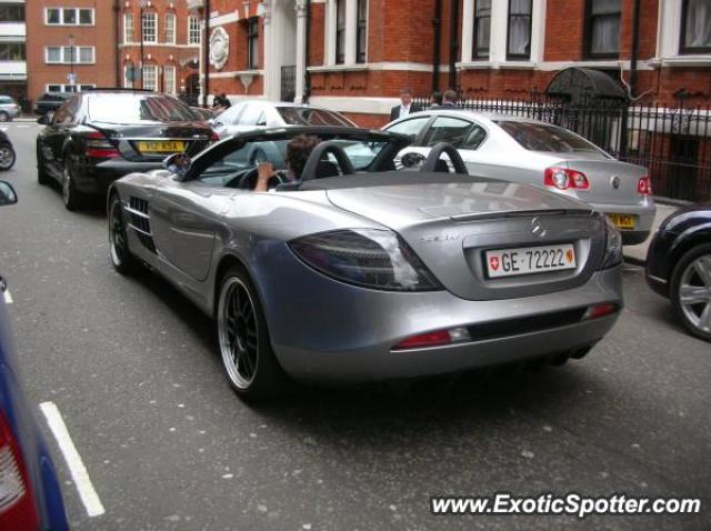 Mercedes SLR spotted in London, United Kingdom