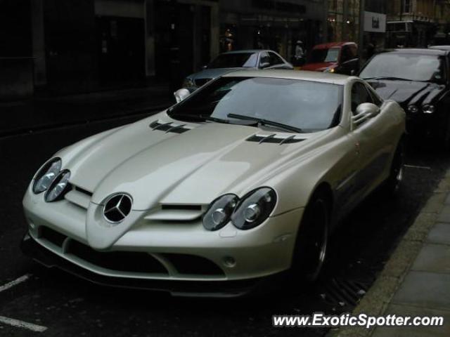 Mercedes SLR spotted in London, United Kingdom