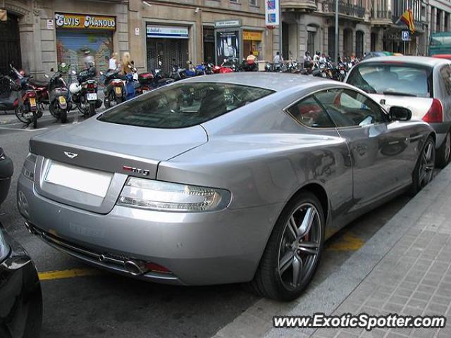 Aston Martin DB9 spotted in Barcelona, Spain