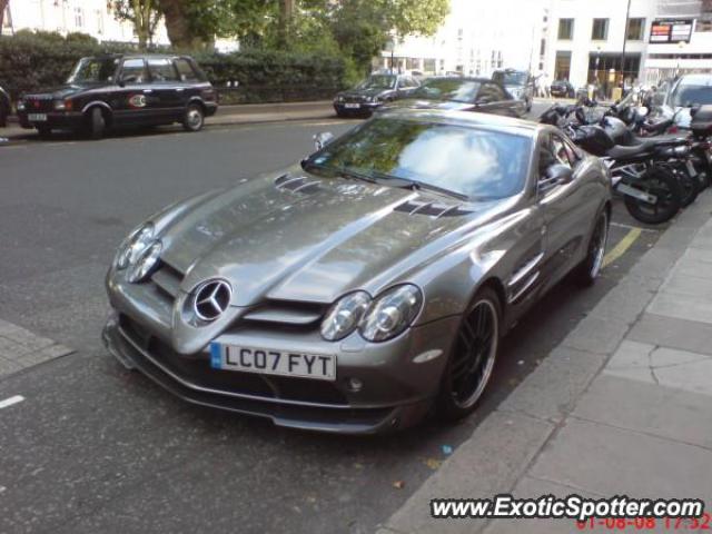 Mercedes SLR spotted in London, United Kingdom