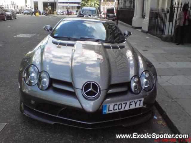 Mercedes SLR spotted in London, United Kingdom