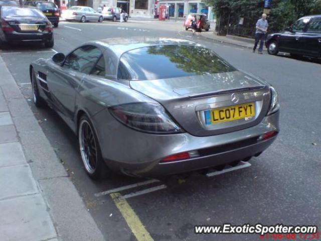 Mercedes SLR spotted in London, United Kingdom