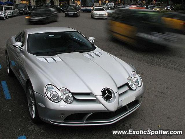 Mercedes SLR spotted in Barcelona, Spain