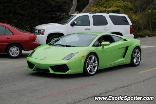 Lamborghini Gallardo spotted in Pebble beach, California