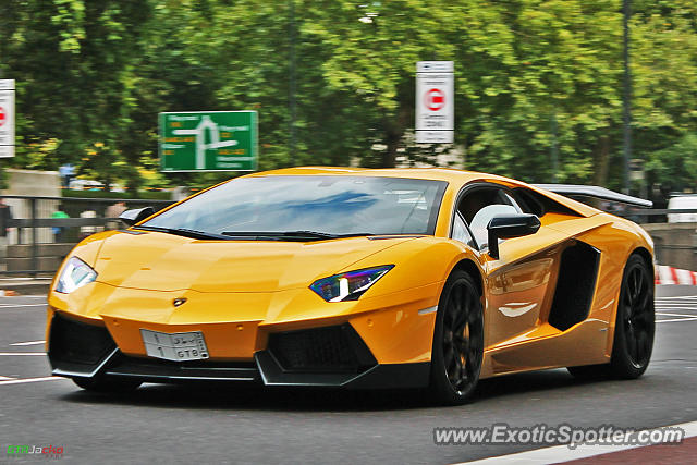 Lamborghini Aventador spotted in London, United Kingdom