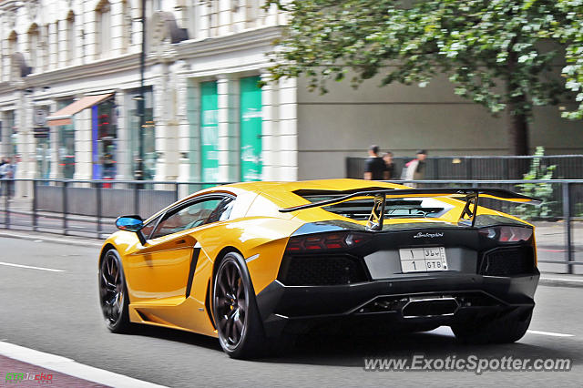 Lamborghini Aventador spotted in London, United Kingdom