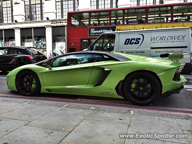 Lamborghini Aventador spotted in London, United Kingdom