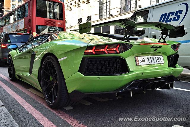 Lamborghini Aventador spotted in London, United Kingdom