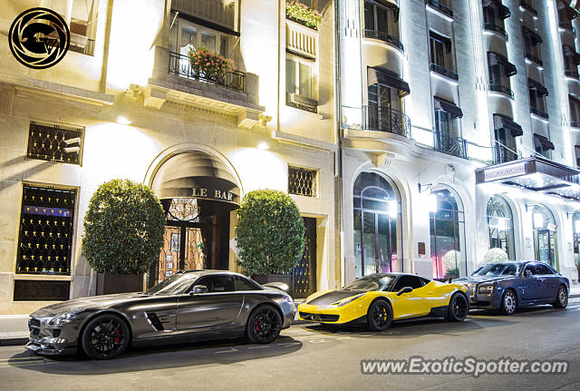 Mercedes SLS AMG spotted in Paris, France