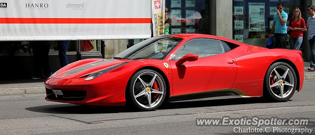 Ferrari 458 Italia spotted in Montreux, Switzerland