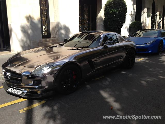 Mercedes SLS AMG spotted in Paris, France