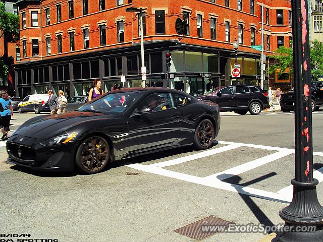 Maserati GranTurismo spotted in Boston, Massachusetts