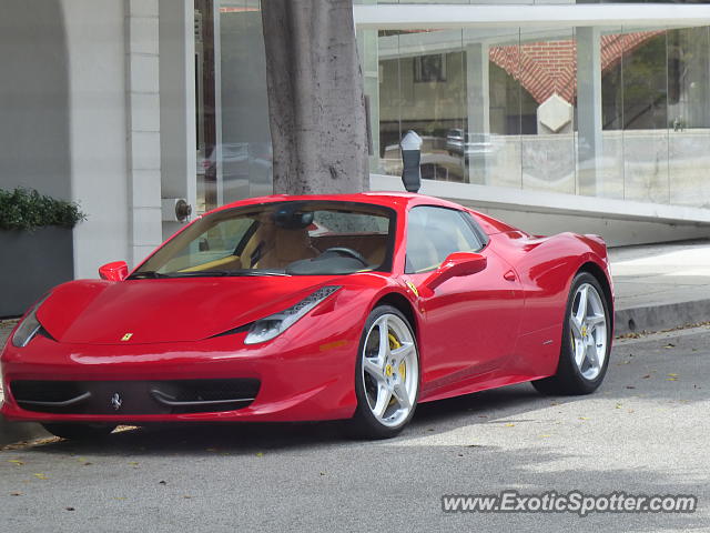 Ferrari 458 Italia spotted in Beverly Hills, California