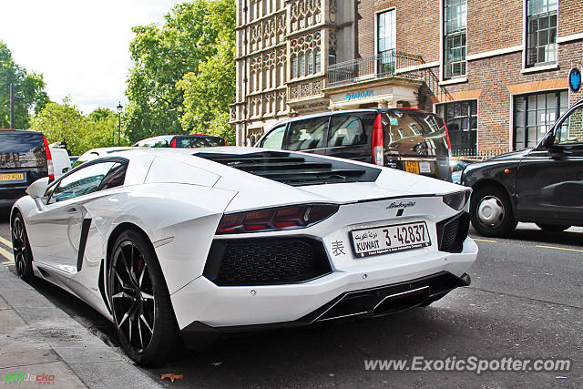 Lamborghini Aventador spotted in London, United Kingdom