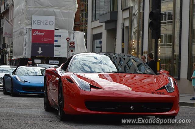 Ferrari 458 Italia spotted in London, United Kingdom