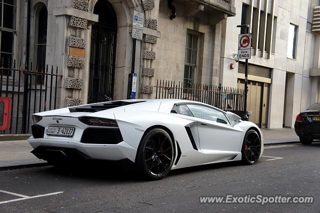 Lamborghini Aventador spotted in London, United Kingdom