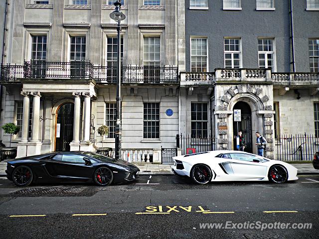 Lamborghini Aventador spotted in London, United Kingdom