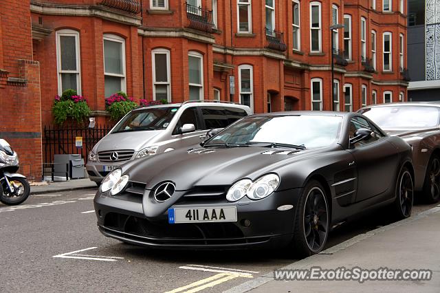 Mercedes SLR spotted in London, United Kingdom