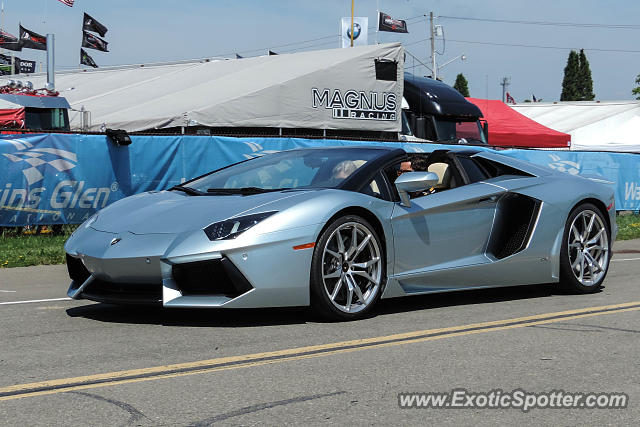 Lamborghini Aventador spotted in Watkins Glen, New York