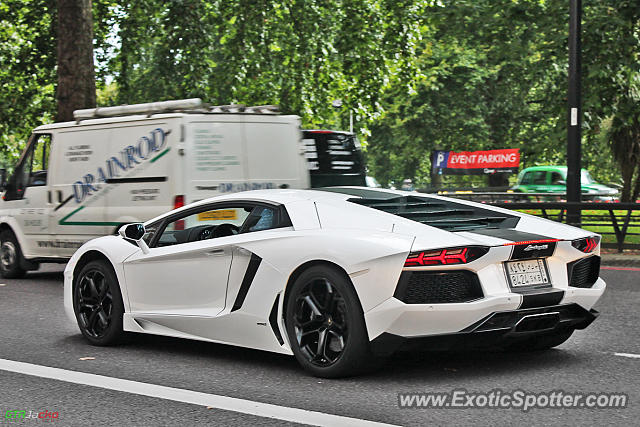 Lamborghini Aventador spotted in London, United Kingdom