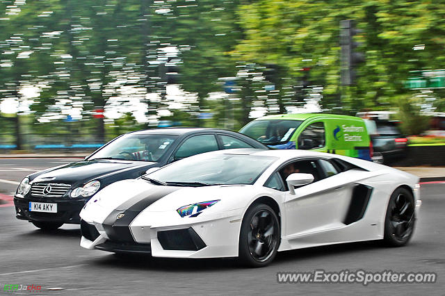 Lamborghini Aventador spotted in London, United Kingdom