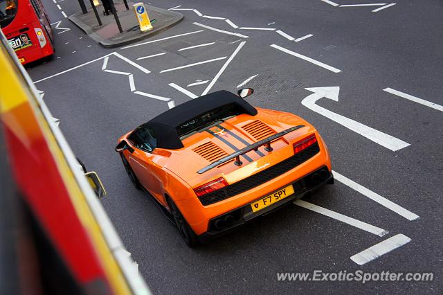 Lamborghini Gallardo spotted in London, United Kingdom