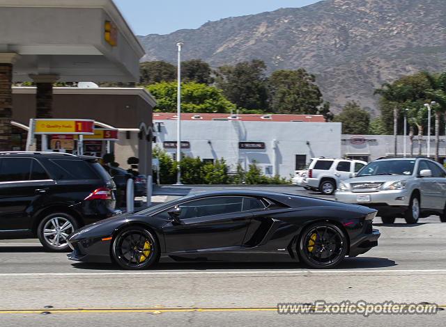 Lamborghini Aventador spotted in Malibu, California