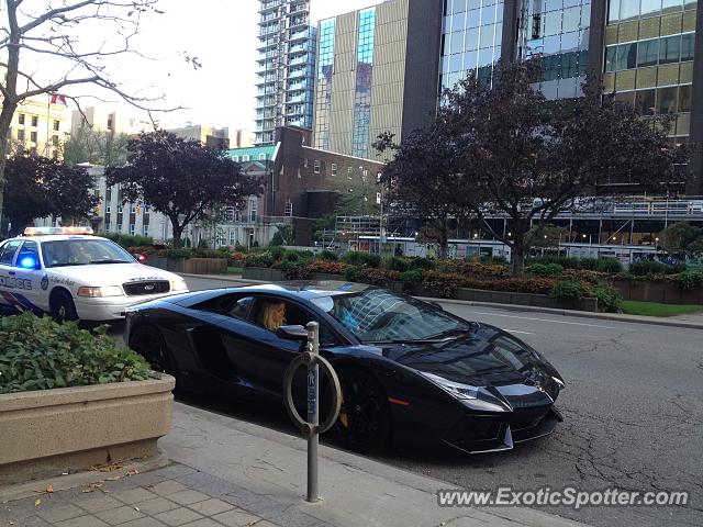 Lamborghini Aventador spotted in Toronto, Canada