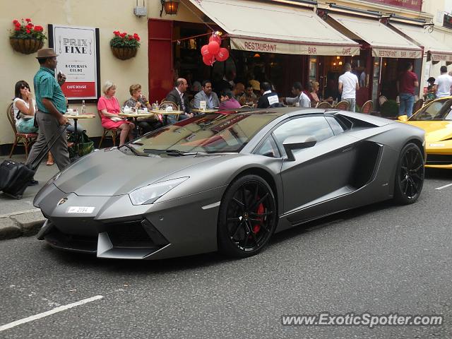 Lamborghini Aventador spotted in London, United Kingdom