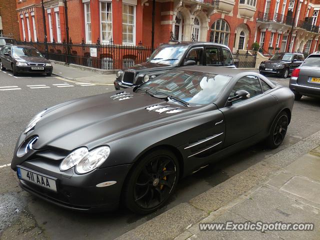 Mercedes SLR spotted in London, United Kingdom