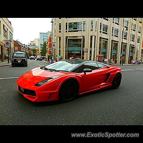 Lamborghini Gallardo spotted in London, United Kingdom