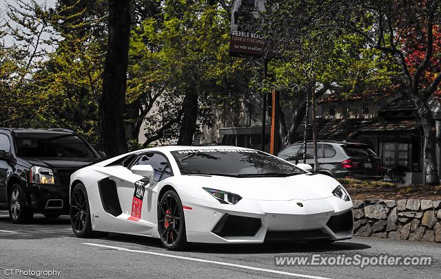 Lamborghini Aventador spotted in Carmel, California